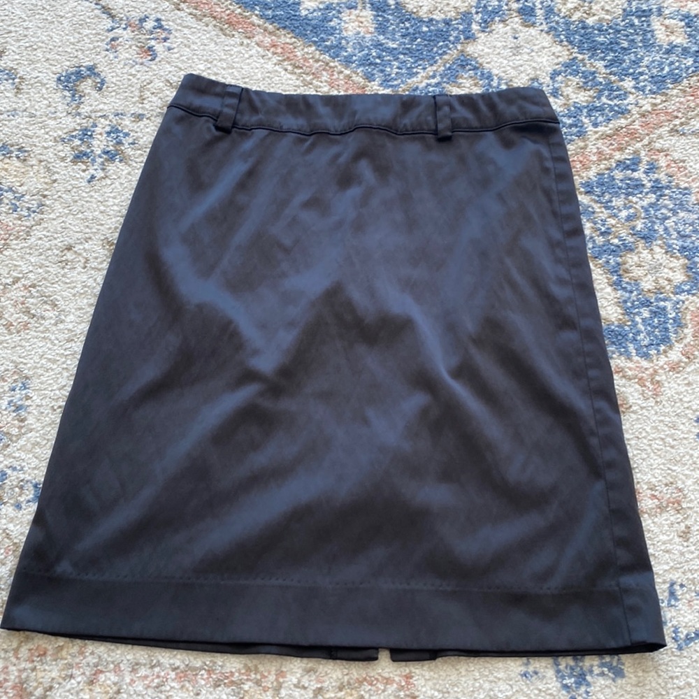 Vintage black silk skirt